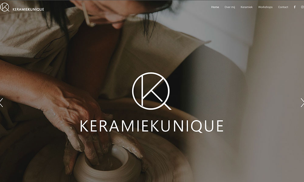 Keramiek Unique website groot iKREATIV